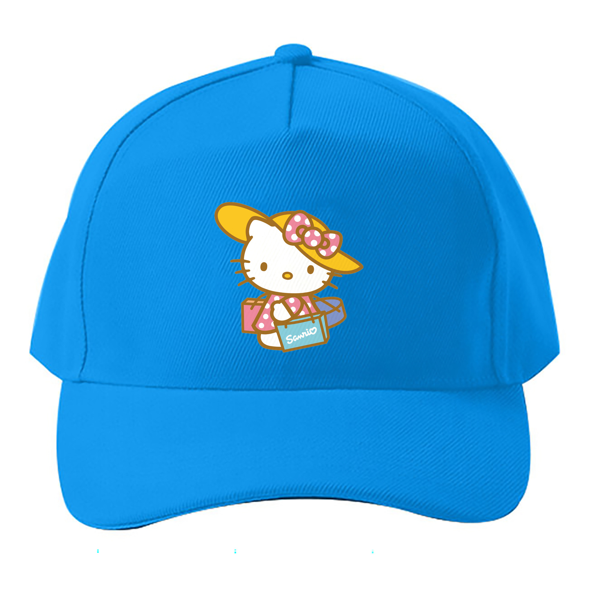 （画像用） Hello Kitty ハローキティ ベースボールキャップ 綿100％ 男女兼用 帽子 スポーツ